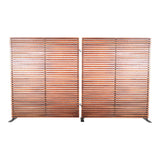 Damani Wood and Aluminum Screen Room Dividers LOOMLAN By Moe's Home