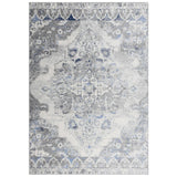 Damm Medallion Gray Kitchen Hallway Runner Rug Area Rugs LOOMLAN By LOOMLAN