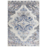 Damp Medallion Blue Kitchen Hallway Runner Rug Area Rugs LOOMLAN By LOOMLAN