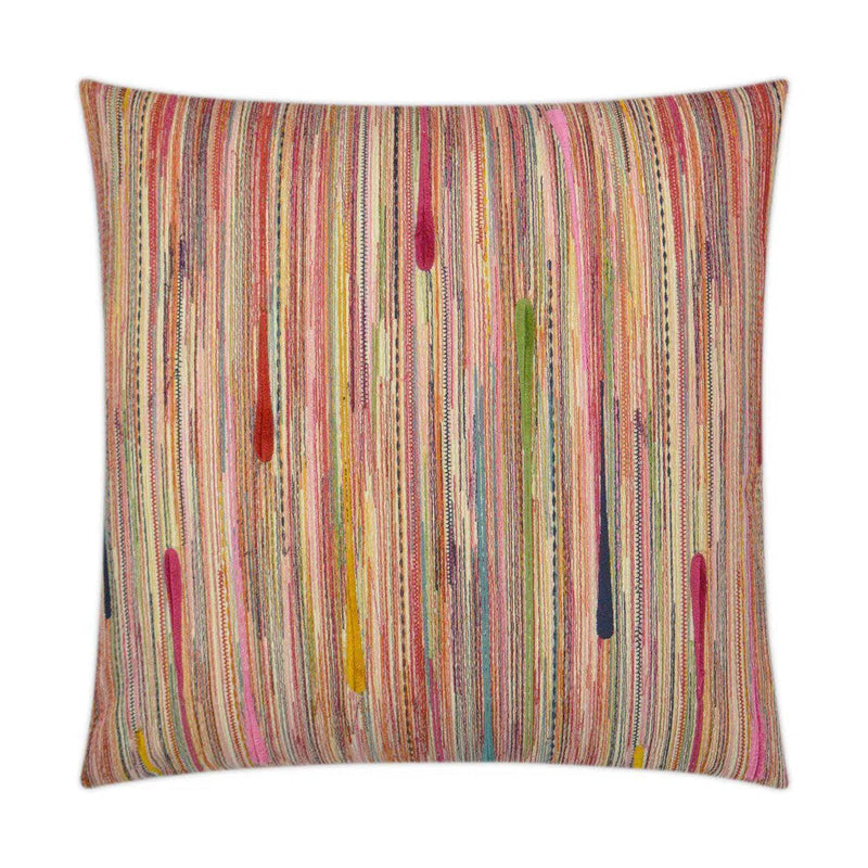 Dandy Fiesta Multi Color Throw Pillow With Insert Throw Pillows LOOMLAN By D.V. Kap