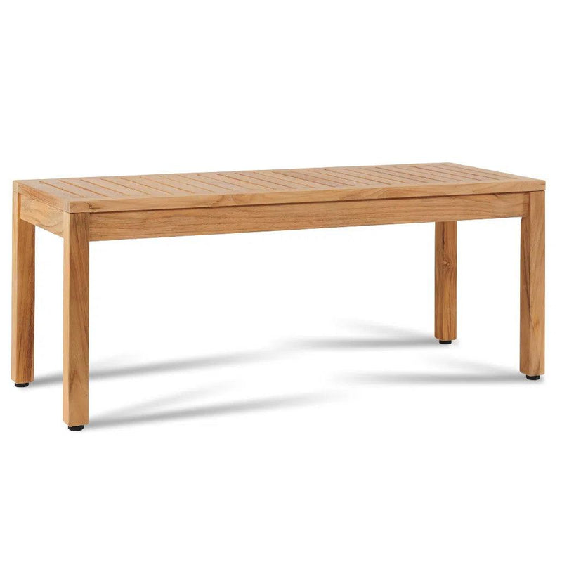 Dane 2-Person Teak Outdoor Bench Outdoor Benches LOOMLAN By HiTeak