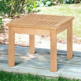 Dane Square Teak Outdoor Side Table Outdoor Side Tables LOOMLAN By HiTeak