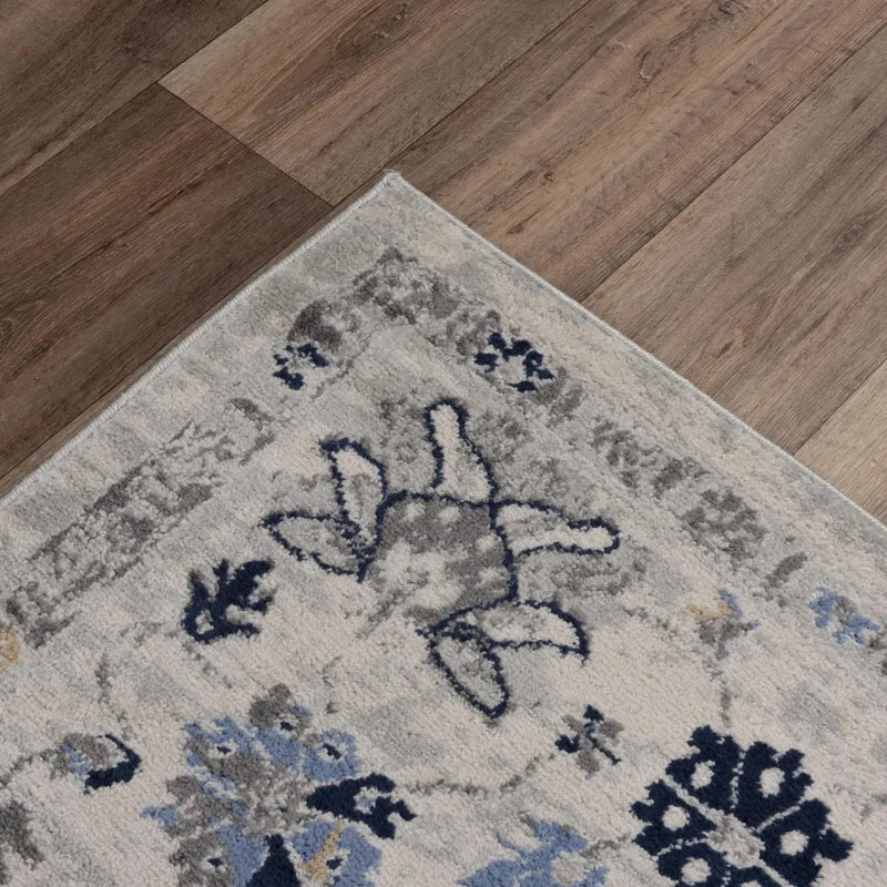 Dang Medallion Gray Kitchen Hallway Runner Rug Area Rugs LOOMLAN By LOOMLAN