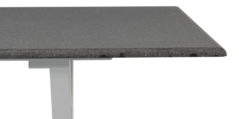 Daniels Tulip Wood Base Grey Rectangular Dining Table Dining Tables LOOMLAN By Sarreid