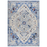 Dann Medallion Blue Kitchen Hallway Runner Rug Area Rugs LOOMLAN By LOOMLAN