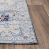 Dann Medallion Blue Kitchen Hallway Runner Rug Area Rugs LOOMLAN By LOOMLAN