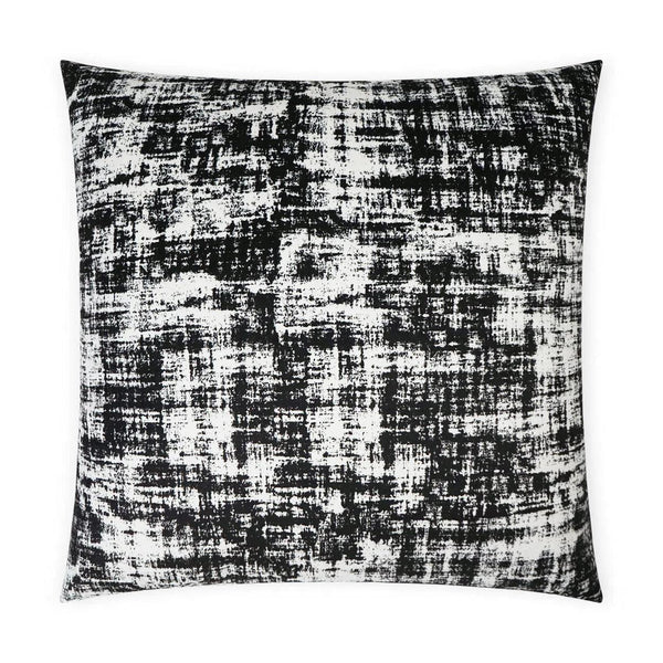 Dante Black Throw Pillow With Insert Throw Pillows LOOMLAN By D.V. Kap