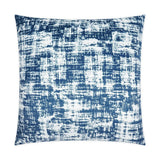 Dante Navy Modern Abstract Navy Large Throw Pillow With Insert Throw Pillows LOOMLAN By D.V. Kap