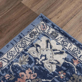 Danz Medallion Blue Kitchen Hallway Runner Rug Area Rugs LOOMLAN By LOOMLAN