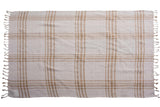 Dao Beige Outdoor Throw Blanket Outdoor Pillows LOOMLAN By LOOMLAN