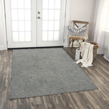 Daps Checkered Gray Area Rugs For Living Room Area Rugs LOOMLAN By LOOMLAN