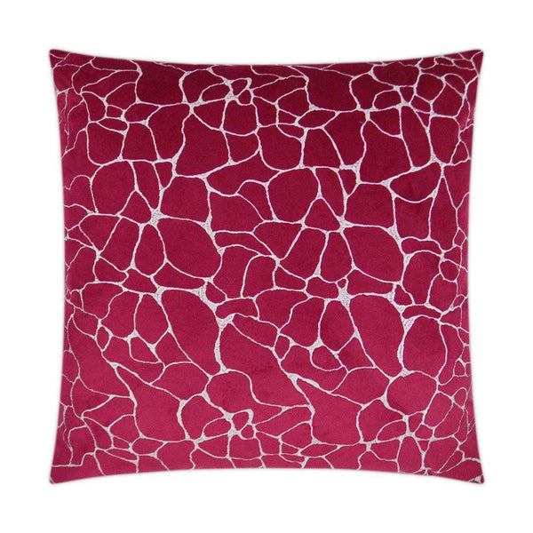 Dare Fuchsia Red Throw Pillow With Insert Throw Pillows LOOMLAN By D.V. Kap