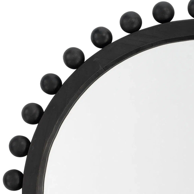 Dark Charcoal Fir Wood Brighton Wall Mirror Wall Mirrors LOOMLAN By Jamie Young