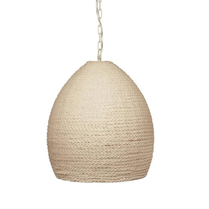 Darley Metal and Rope White Pendant Pendants LOOMLAN By Bassett Mirror