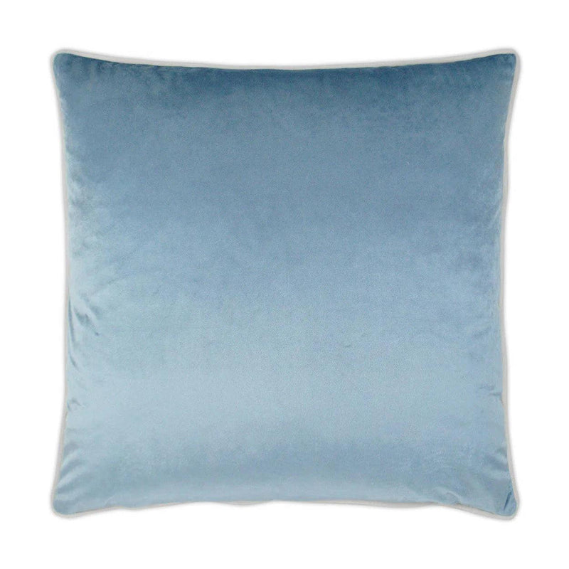 Darling Chambray Blue Throw Pillow With Insert Throw Pillows LOOMLAN By D.V. Kap