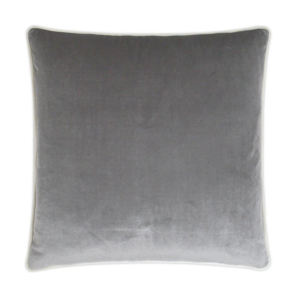 Darling Smoke Grey Throw Pillow With Insert Throw Pillows LOOMLAN By D.V. Kap