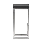 Darwen Barstool (Set of 2) Black Bar Stools LOOMLAN By Zuo Modern