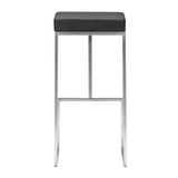 Darwen Barstool (Set of 2) Black Bar Stools LOOMLAN By Zuo Modern