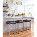 Darwen Counter Stool (Set of 2) Black Counter Stools LOOMLAN By Zuo Modern