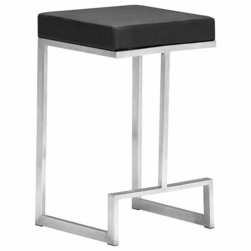 Darwen Counter Stool (Set of 2) Black Counter Stools LOOMLAN By Zuo Modern