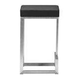 Darwen Counter Stool (Set of 2) Black Counter Stools LOOMLAN By Zuo Modern