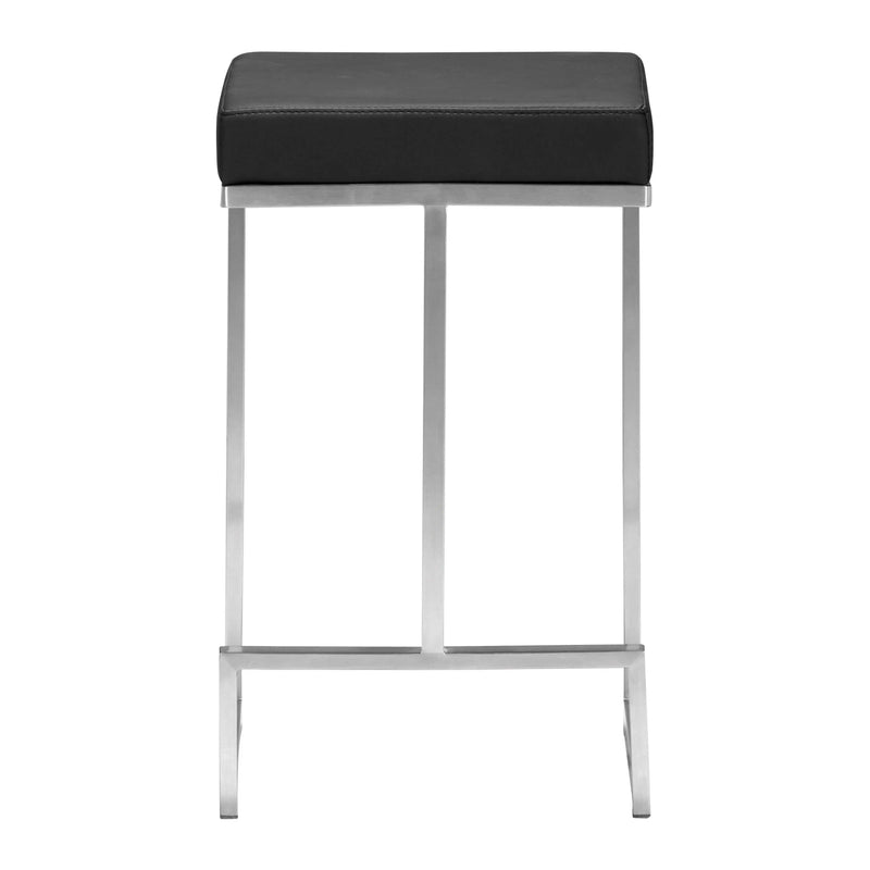 Darwen Counter Stool (Set of 2) Black Counter Stools LOOMLAN By Zuo Modern