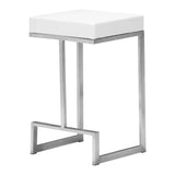 Darwen Counter Stool (Set of 2) White Counter Stools LOOMLAN By Zuo Modern