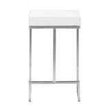 Darwen Counter Stool (Set of 2) White Counter Stools LOOMLAN By Zuo Modern