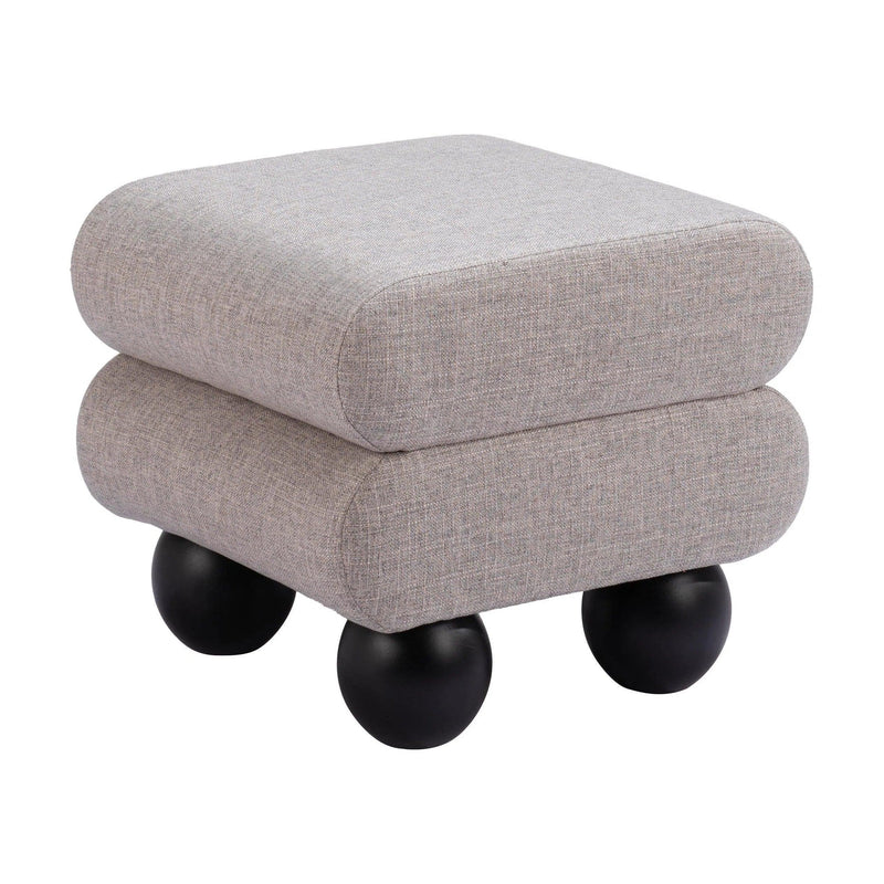 Davao Ottoman Gray Ottomans LOOMLAN By Zuo Modern