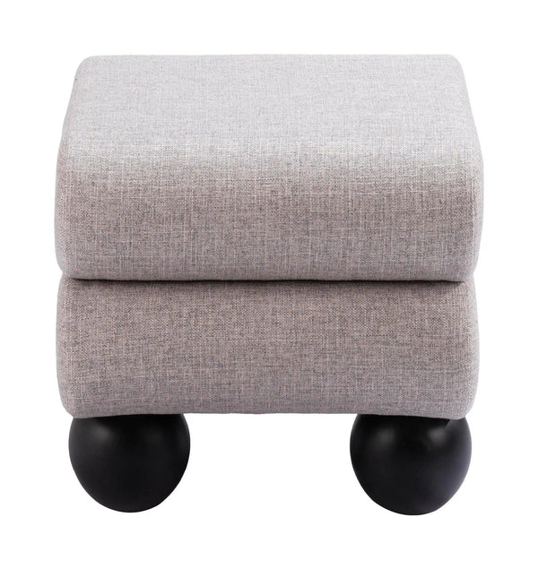 Davao Ottoman Gray Ottomans LOOMLAN By Zuo Modern