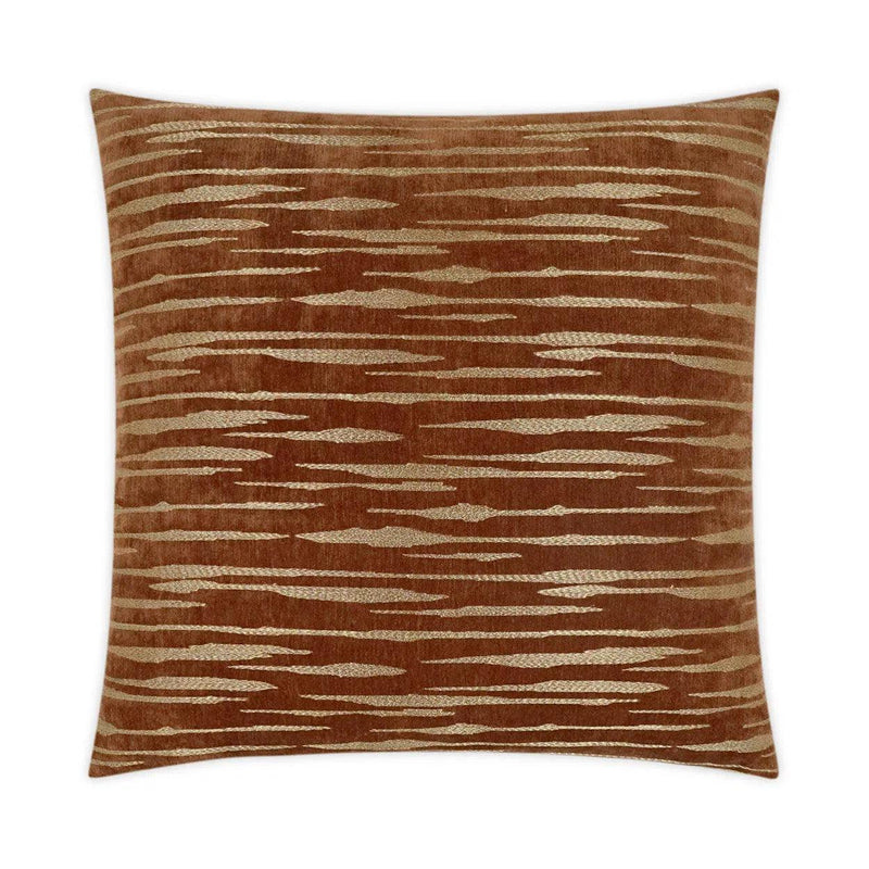 Davos Rust Red Throw Pillow With Insert Throw Pillows LOOMLAN By D.V. Kap