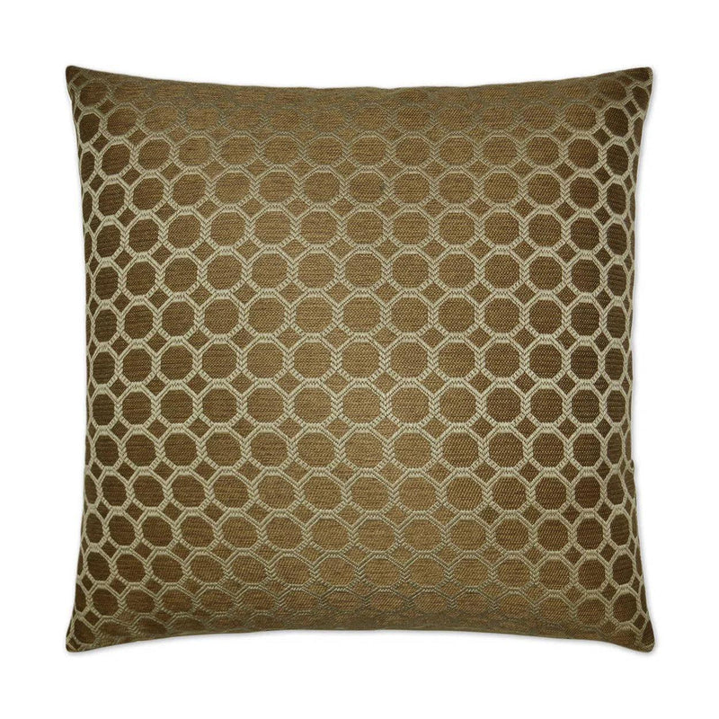 Dax Pecan Brown Throw Pillow With Insert Throw Pillows LOOMLAN By D.V. Kap