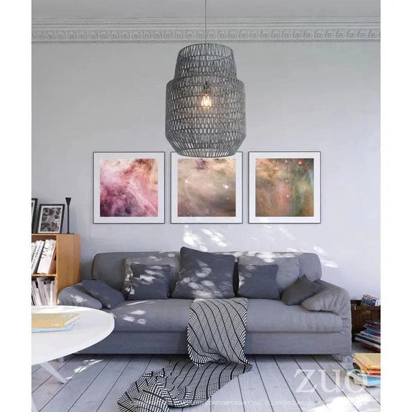 Daydream Ceiling Lamp Gray Pendants LOOMLAN By Zuo Modern