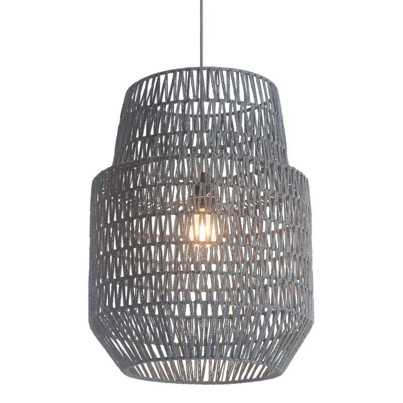 Daydream Ceiling Lamp Gray Pendants LOOMLAN By Zuo Modern