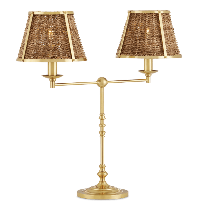 Deauville Desk Lamp Table Lamps LOOMLAN By Currey & Co