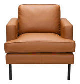 Decade Armchair Brown Club Chairs LOOMLAN By Zuo Modern