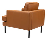 Decade Armchair Brown Club Chairs LOOMLAN By Zuo Modern