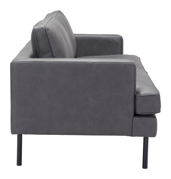 Decade Sofa Vintage Gray Sofas & Loveseats LOOMLAN By Zuo Modern