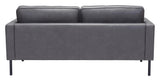 Decade Sofa Vintage Gray Sofas & Loveseats LOOMLAN By Zuo Modern