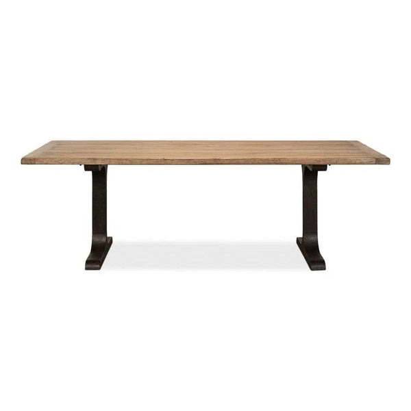 Decan Dining Table With Iron Base Dining Tables LOOMLAN By Sarreid