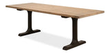 Decan Dining Table With Iron Base Dining Tables LOOMLAN By Sarreid