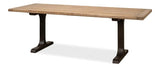 Decan Dining Table With Iron Base Dining Tables LOOMLAN By Sarreid