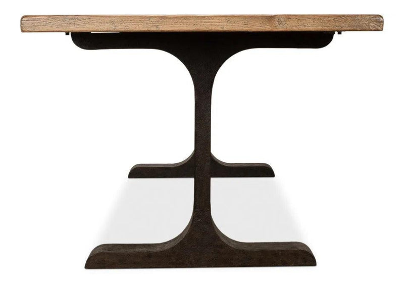 Decan Dining Table With Iron Base Dining Tables LOOMLAN By Sarreid