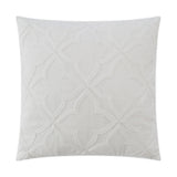 Decco White Throw Pillow With Insert Throw Pillows LOOMLAN By D.V. Kap