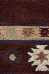 Deck Burgundy Round Area Rugs For Dining Room Area Rugs LOOMLAN By LOOMLAN