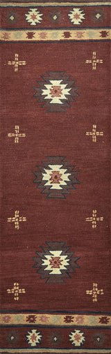 Deck Burgundy Round Area Rugs For Dining Room Area Rugs LOOMLAN By LOOMLAN