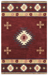 Deck Burgundy Round Area Rugs For Dining Room Area Rugs LOOMLAN By LOOMLAN