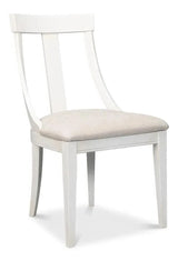 Deco Upholstered Linen Armless Dining Chair (Set Of 2)