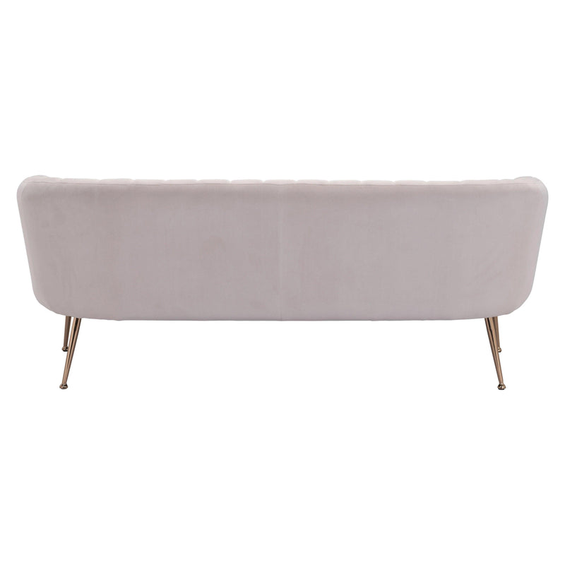 Deco Sofa Beige & Gold Sofas & Loveseats LOOMLAN By Zuo Modern