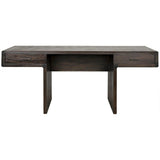 Degas Desk, Ebony Walnut Wood Desk With Drawers Home Office Desks LOOMLAN By Noir